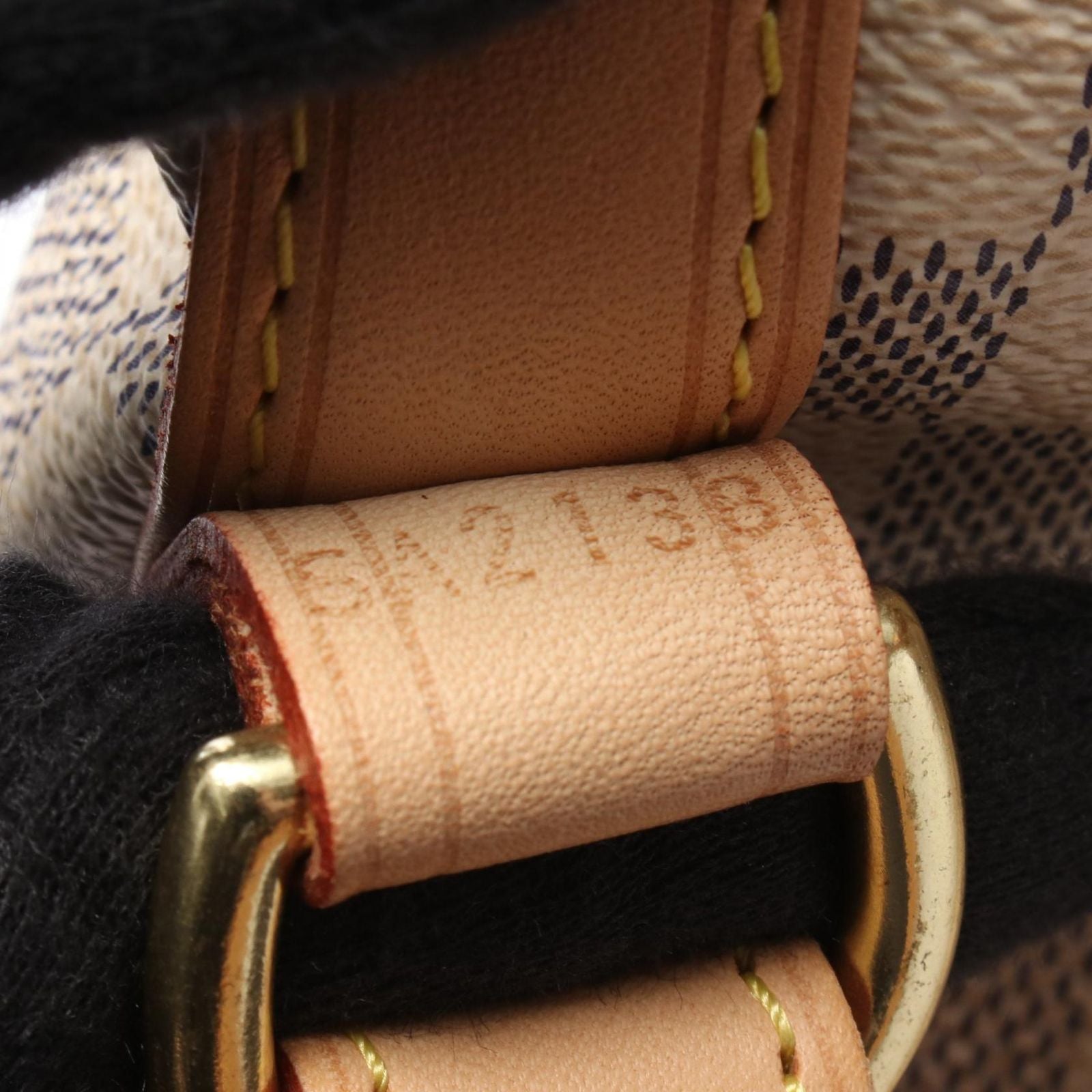 Louis Vuitton Shoulder Bag Noe BB Damier Azur Canvas Leather — view 5
