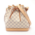 Louis Vuitton Shoulder Bag Noe BB Damier Azur Canvas Leather