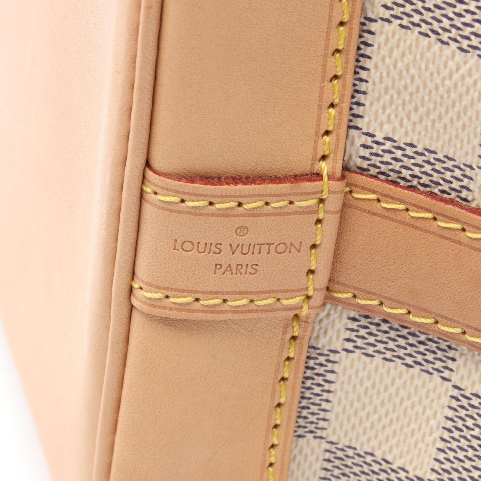 Louis Vuitton Shoulder Bag Noe BB Damier Azur Canvas Leather — view 4