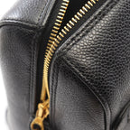 Chanel Tote Big CC Logo Black Caviar Leather CC Chain Boston — view 9