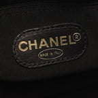Chanel Tote Big CC Logo Black Caviar Leather CC Chain Boston — view 4