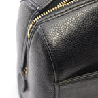 Chanel Tote Big CC Logo Black Caviar Leather CC Chain Boston — view 7