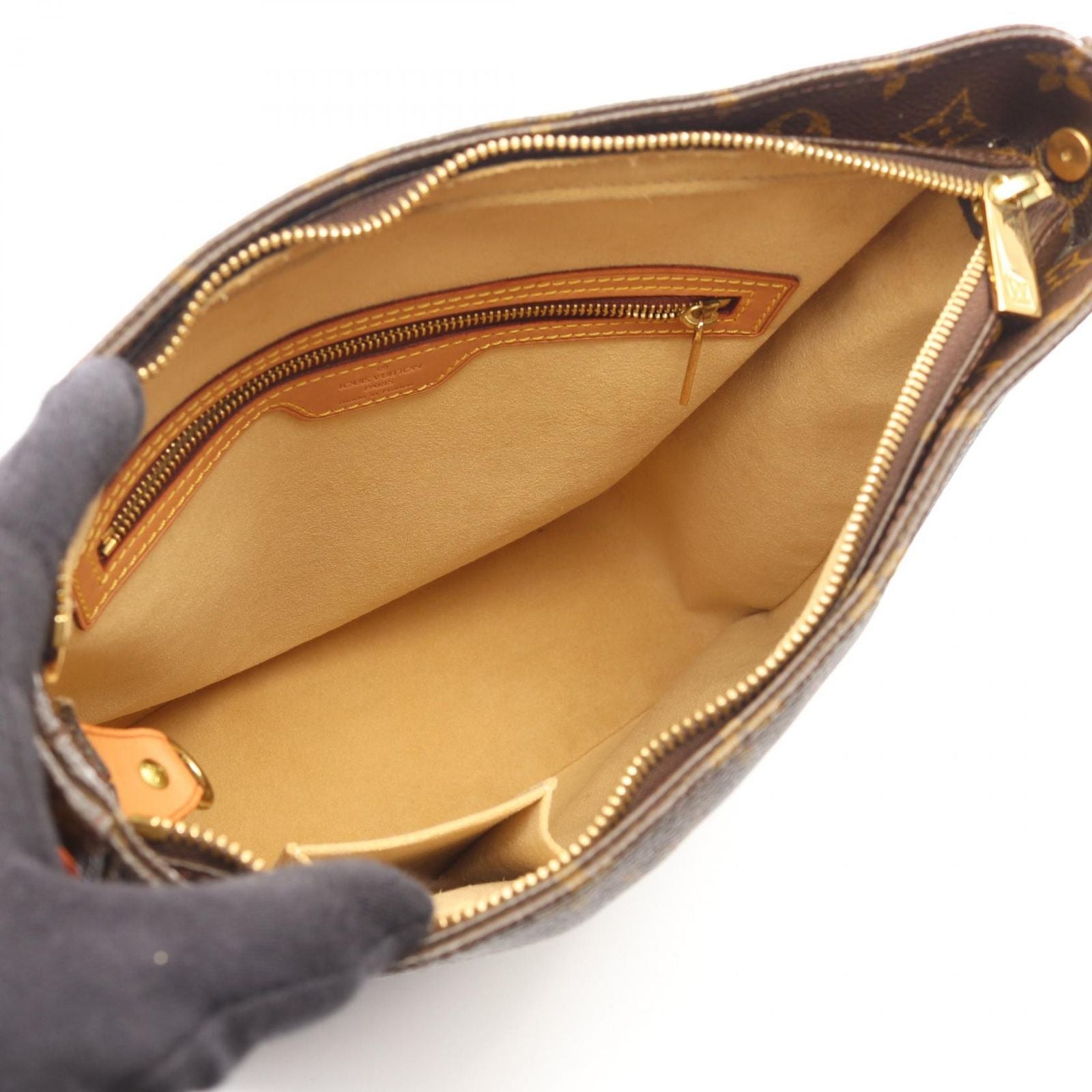 Louis Vuitton Shoulder Bag Looping GM Canvas Leather — view 3