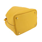 Hermes Picotin Lock PM Hand Bag Taurillon Clemence Joan Ambre — view 4