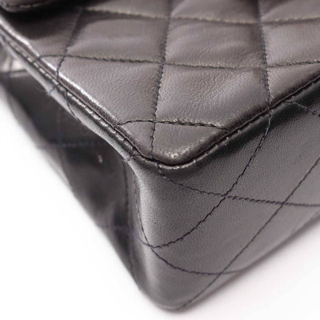 Chanel Shoulder Bag Mini Quilted Black Lambskin Mini Chain — view 9
