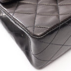 Chanel Shoulder Bag Mini Quilted Black Lambskin Mini Chain — view 9