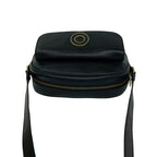 Celine Vintage Circle Logo Leather Mini Shoulder Bag Crossbody Black — view 4