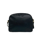 Celine Vintage Circle Logo Leather Mini Shoulder Bag Crossbody Black — view 3