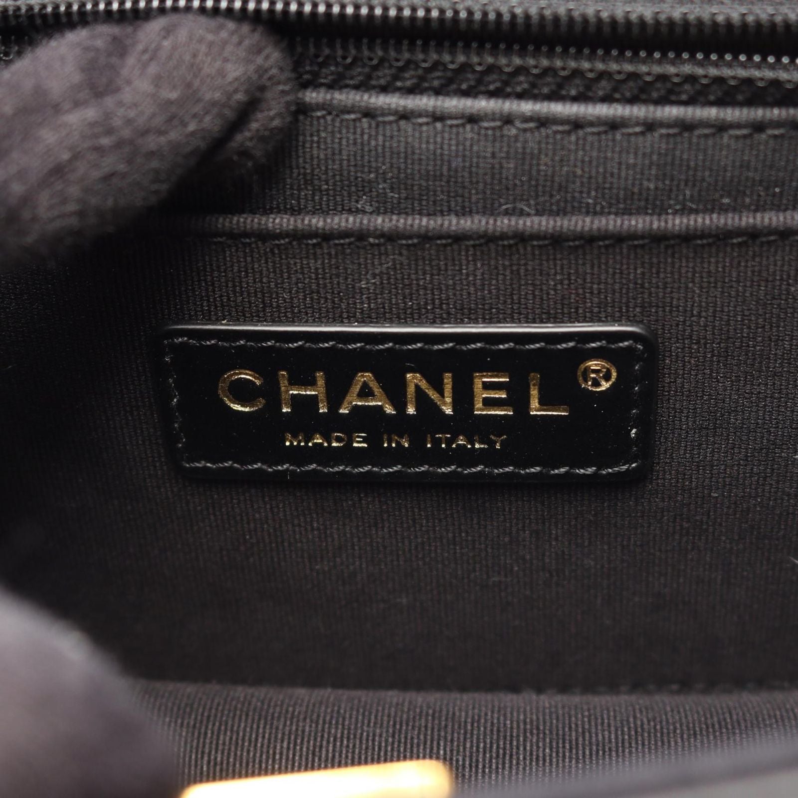 Chanel Shoulder Bag Quilted Small Flap 2-Way Black Lambskin Chain — view 4