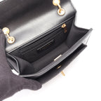 Chanel Shoulder Bag Quilted Small Flap 2-Way Black Lambskin Chain — view 3