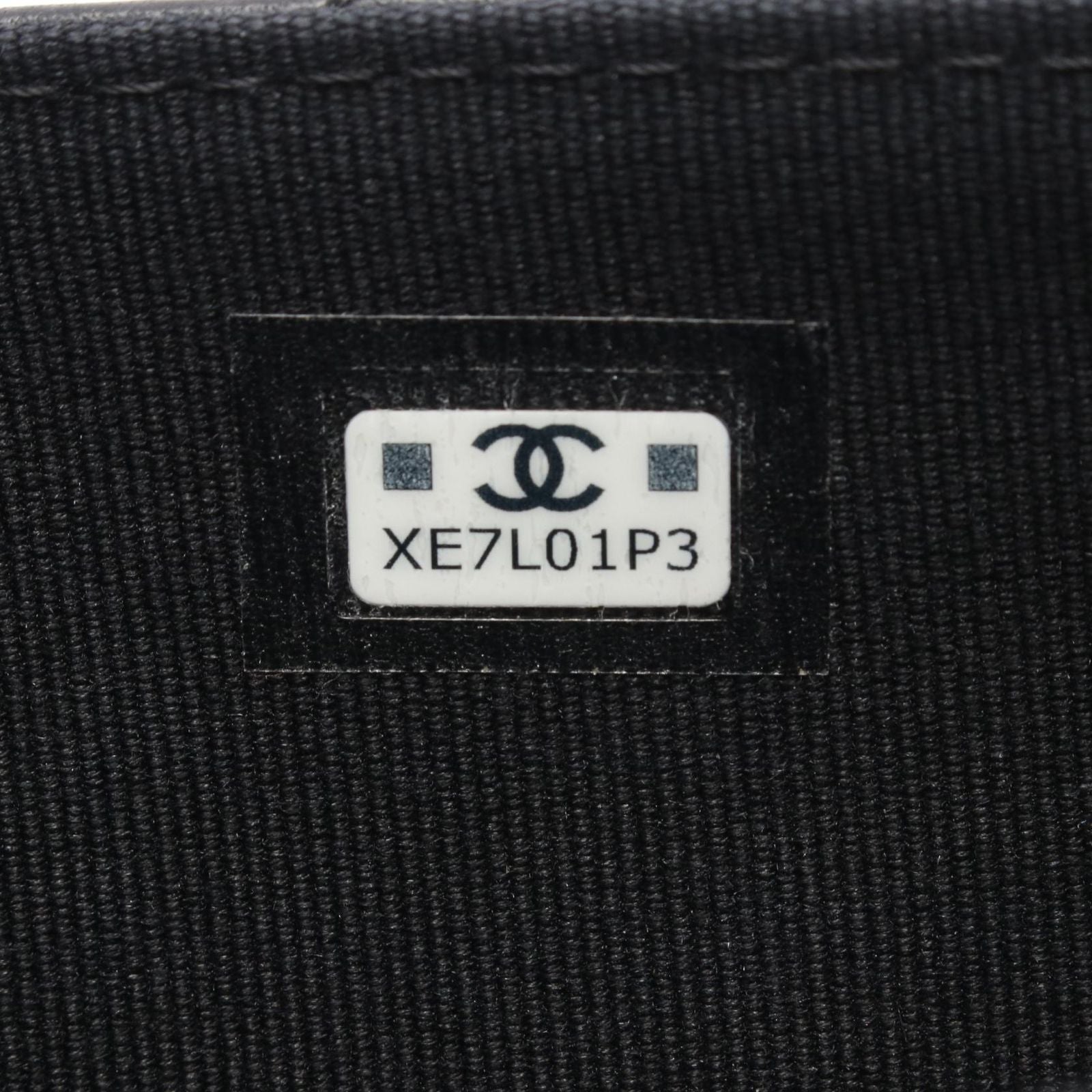 Chanel Shoulder Bag Quilted Chain Wallet Black Lambskin — view 5