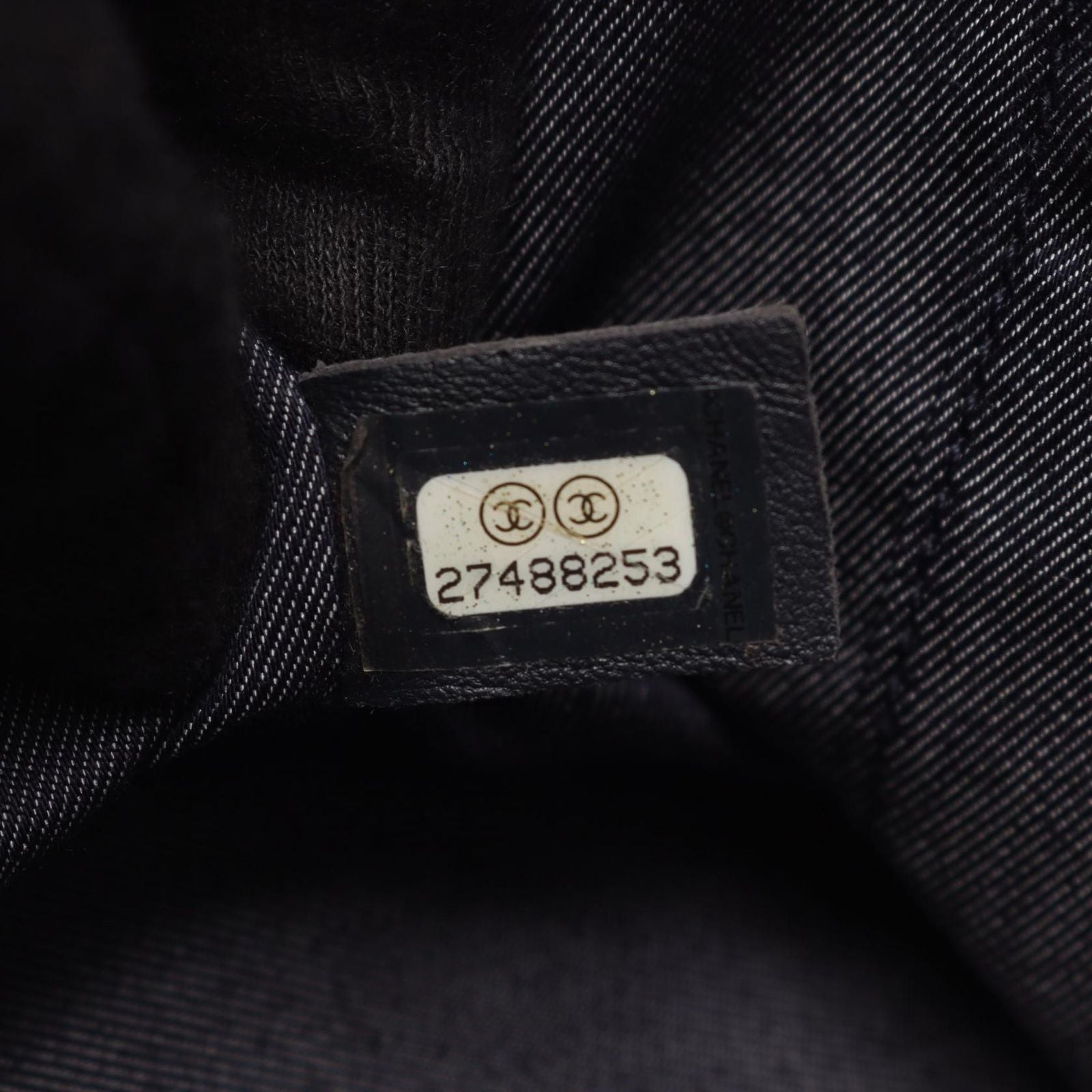 Chanel Handbag CC Logo 2-Way Black Lambskin CC Vanity Chain — view 5