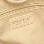 Chanel Tote Deauville PM Off White Canvas Leather Chain PM — view 4