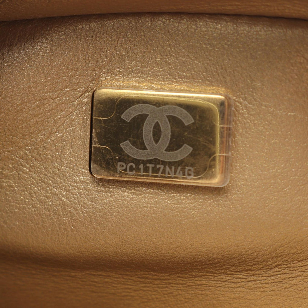 Chanel Backpack Quilted Square Chain Black Lambskin — view 5
