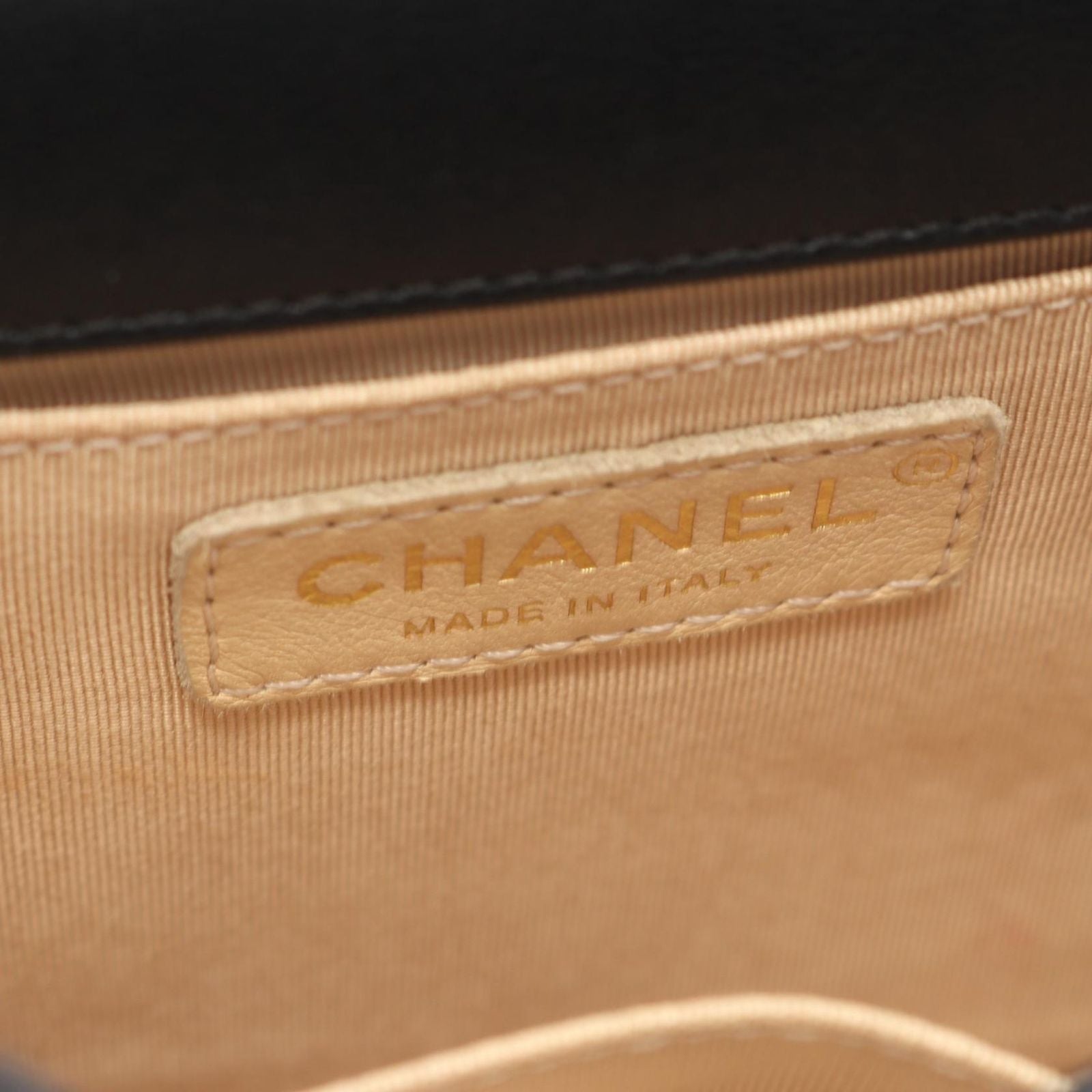 Chanel Shoulder Bag Quilted Black Leather Chain — view 4