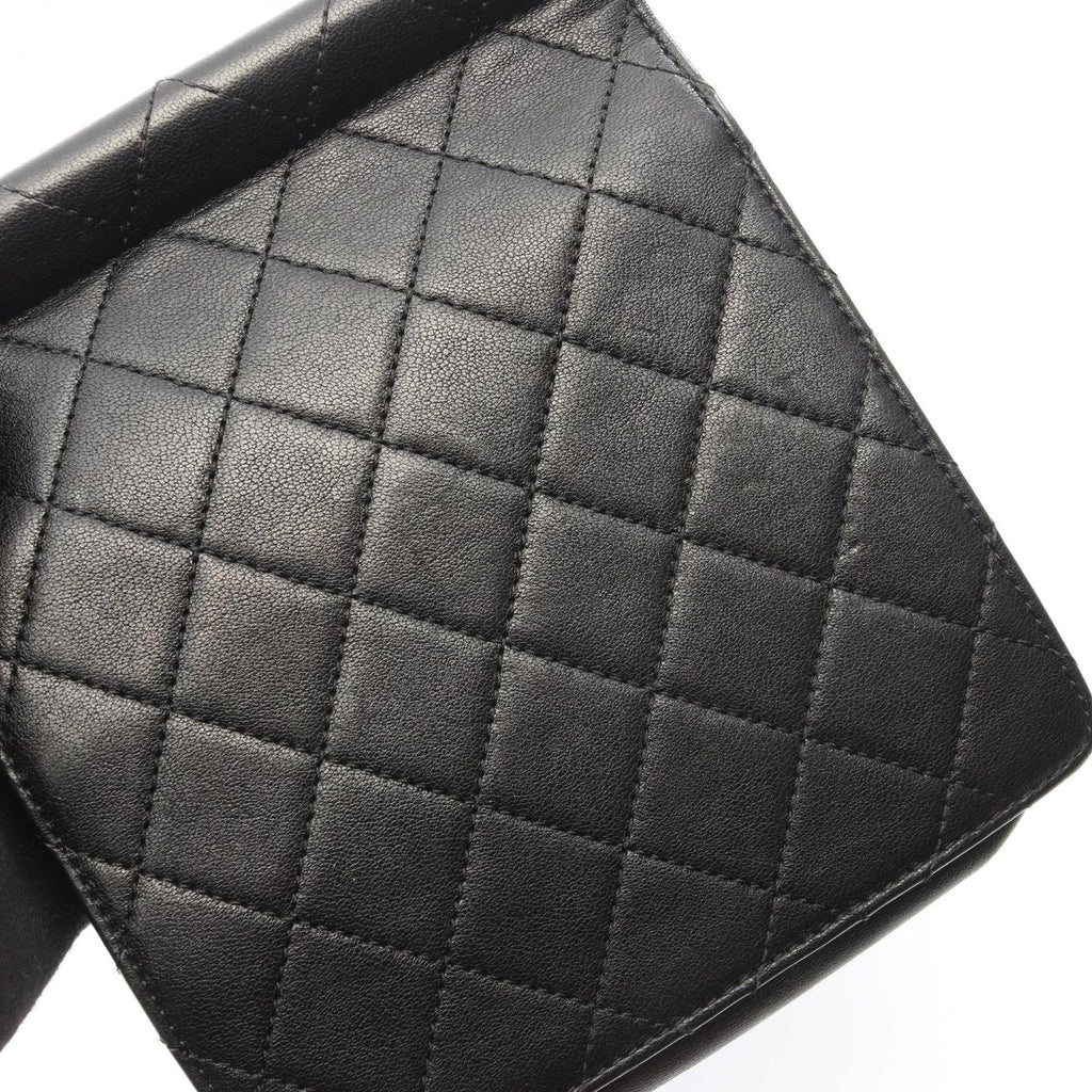 Chanel Shoulder Bag Quilted Black Leather Chain — view 9