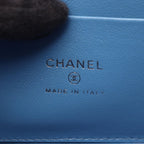 Chanel Shoulder Bag Quilted Vanity Denim Blue Chain — view 4
