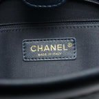 Chanel Shoulder Bag Quilted Hobo Denim Blue — view 4