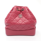 Chanel Backpack Gabriel Small Magenta Leather de Chain
