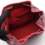 Chanel Backpack Gabriel Small Magenta Leather de Chain — view 3