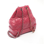 Chanel Backpack Gabriel Small Magenta Leather de Chain — view 2