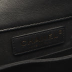 Chanel Shoulder Bag Boy Quilted Black Lambskin Boy Chain — view 4
