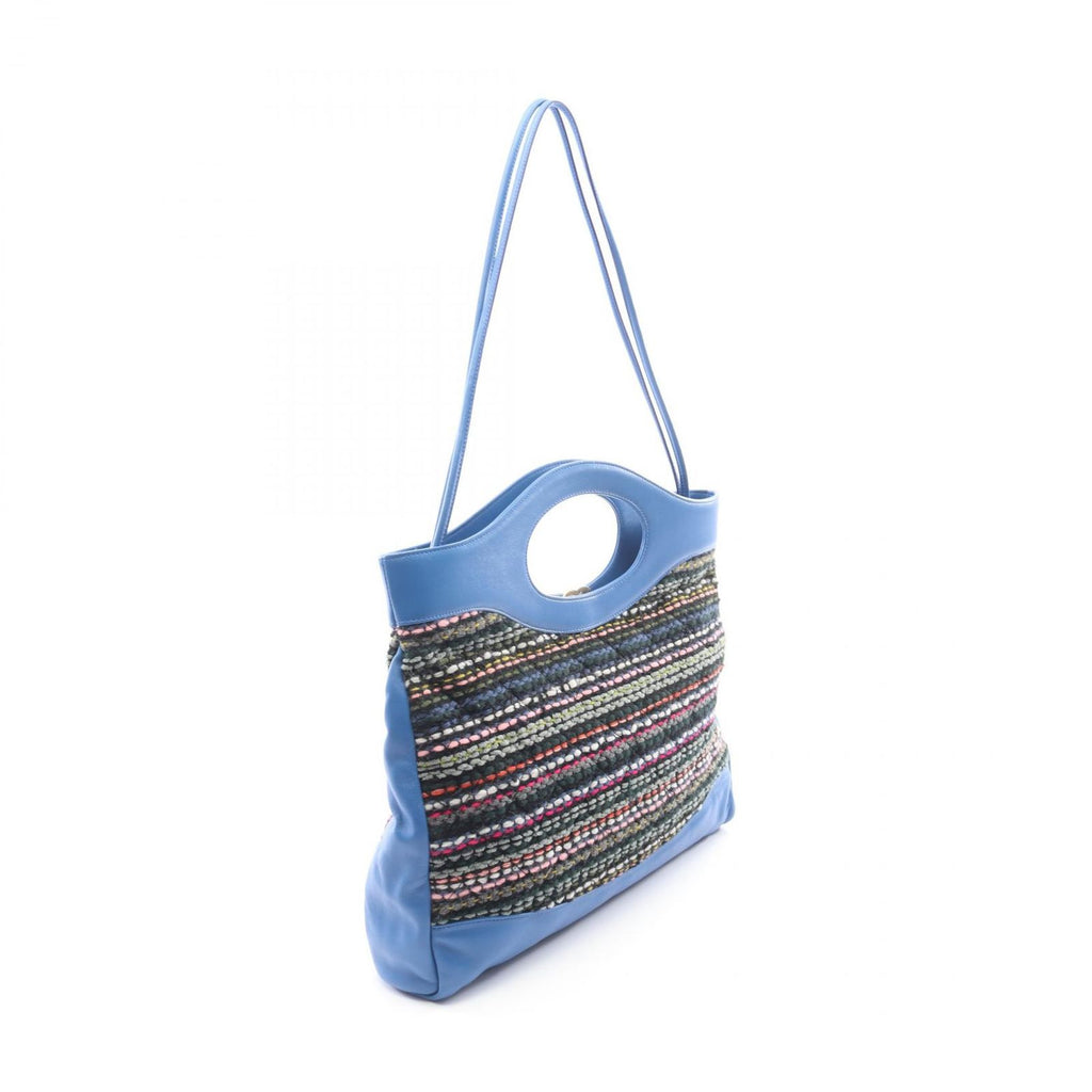 Chanel Shoulder Bag 31 Quilted 2-Way Blue Multi Lambskin Fabric 31 Large — view 2