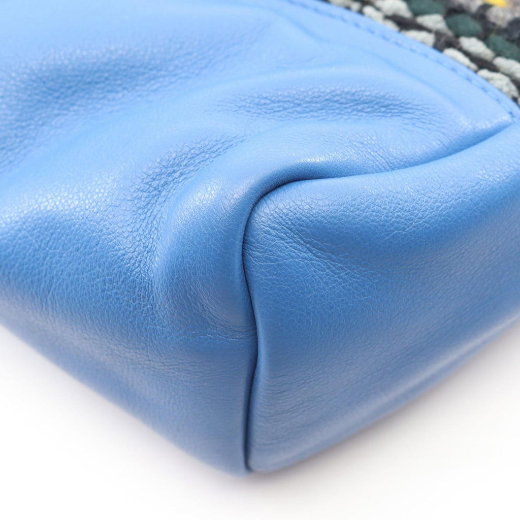 Chanel Shoulder Bag 31 Quilted 2-Way Blue Multi Lambskin Fabric 31 Large — view 7