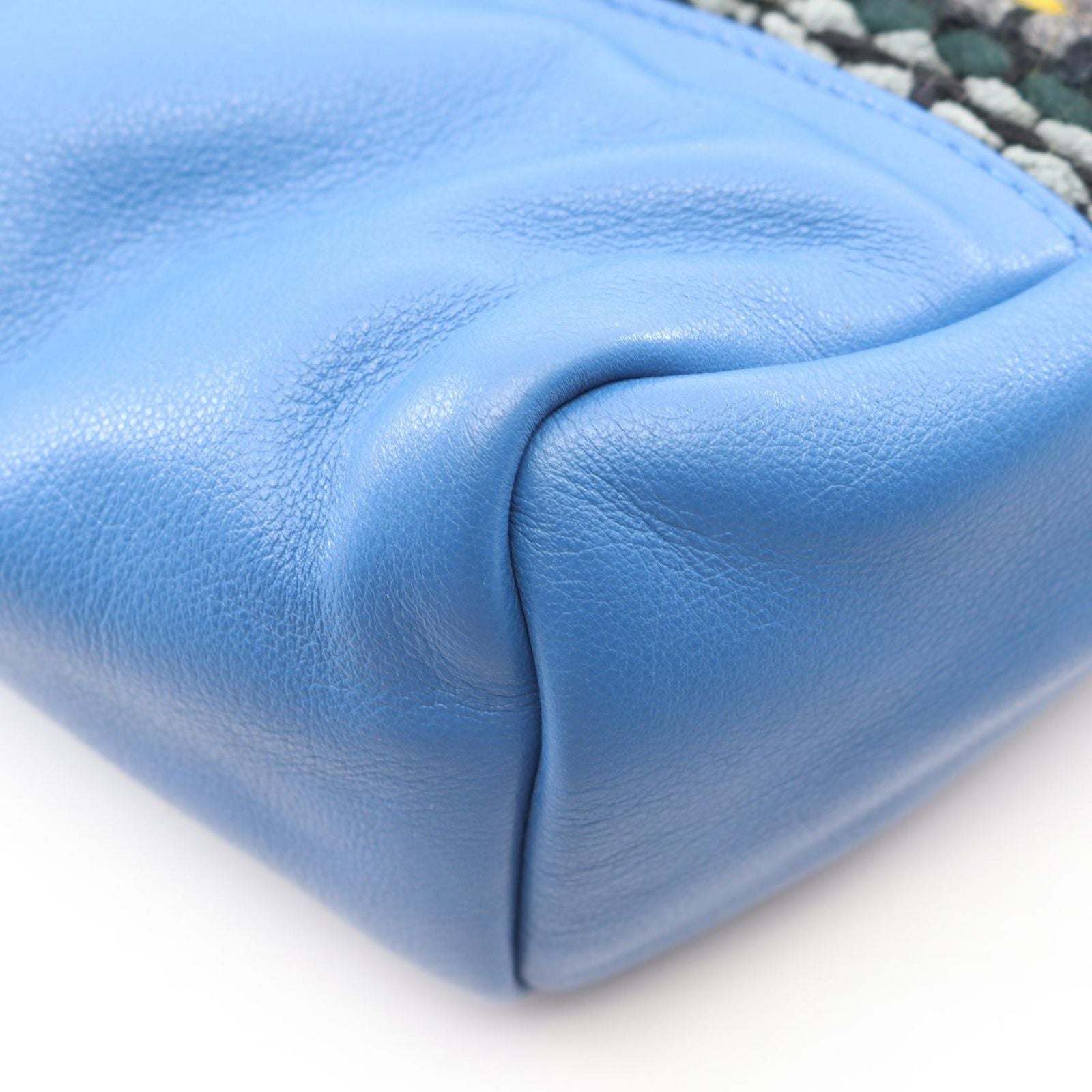 Chanel Shoulder Bag 31 Quilted 2-Way Blue Multi Lambskin Fabric 31 Large — view 7