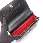 Chanel Shoulder Bag 19 Dizeneuf Quilted 2-Way Black Lambskin 19 Chain Wallet — view 3