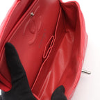 Chanel Shoulder Bag Quilted Double Flap Pink Red Caviar Leather Chez Blanc — view 3