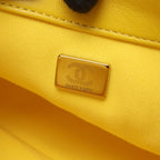 Chanel Shoulder Bag Mini Quilted Yellow Leather Small Flap Chain — view 5
