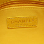 Chanel Shoulder Bag Mini Quilted Yellow Leather Small Flap Chain — view 4