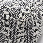 Chanel Shoulder Bag Quilted Faux Pearl White Black Fabric Leather Small Flap — view 6