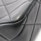 Chanel Shoulder Bag Quilted Hobo Black Lambskin — view 6
