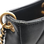 Chanel Shoulder Bag Quilted Hobo Black Lambskin — view 8