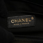 Chanel Shoulder Bag Quilted Box Chain Black Lambskin — view 4