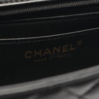 Chanel Shoulder Bag Quilted Top Handle Black 2-Way Lambskin Top Plastic Chain — view 4