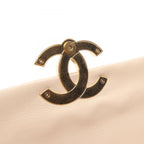 Chanel Shoulder Bag Quilted Beige Leather CC Logo Chain — view 7