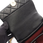 Chanel Shoulder Bag Quilted Black Lambskin Coco Pearl Mini Chain — view 6