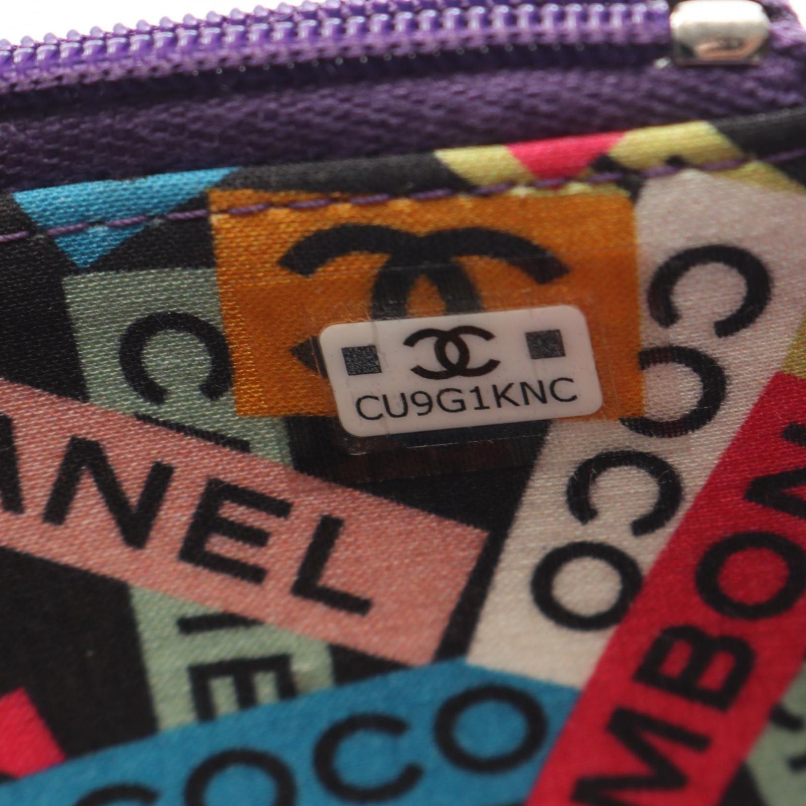 Chanel Shoulder Bag Quilted Top Handle Mini 2-Way Purple Lambskin Chain Wallet — view 5