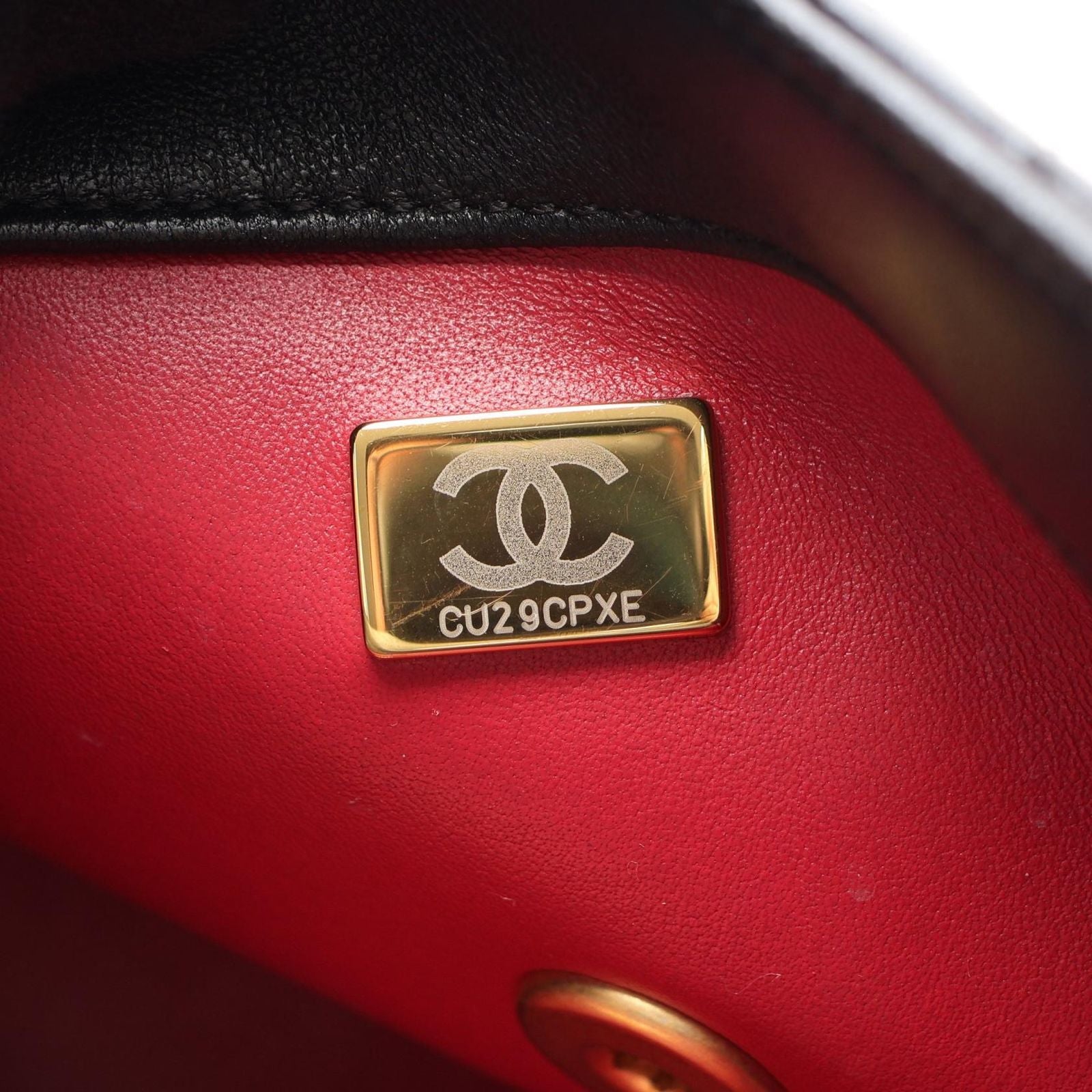 Chanel Shoulder Bag Quilted Camellia Black Lambskin Chain — view 5