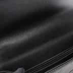 Chanel Shoulder Bag Coco Embossed Small Flap Black Leather Chain — view 7