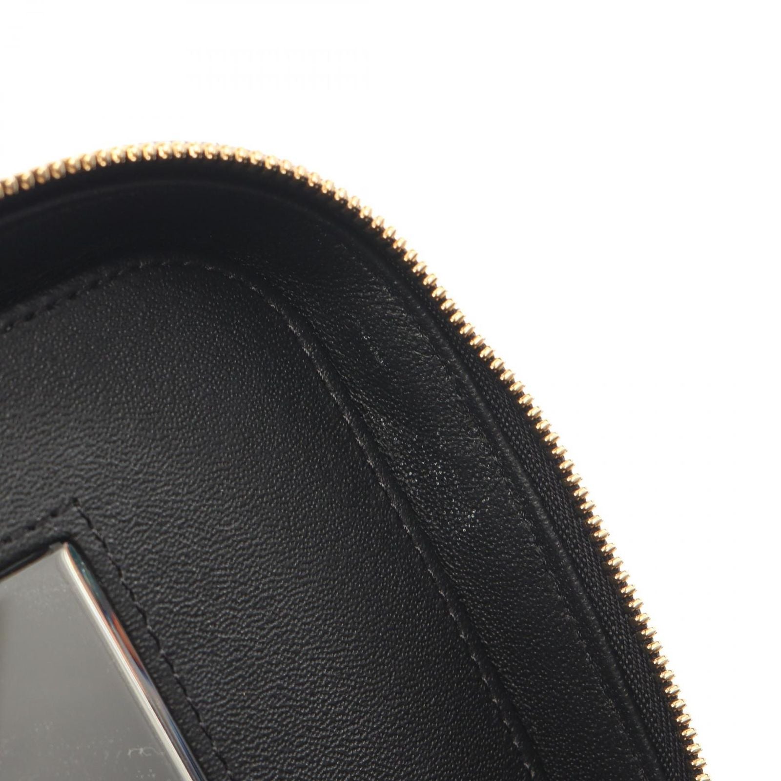 Chanel Shoulder Bag Quilted Vanity 2-Way Black Caviar Leather Chain — view 7