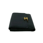 Chanel Card with No 5 Vintage CC Logo Caviar Leather Bifold Wallet Black — view 4