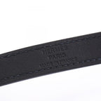 Hermes Bracelet Kelly Double Tour Black Calf Stainless Steel — view 4