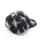 Chanel Cap CC Logo Wool Leather Cap — view 2