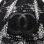Chanel Cap CC Logo Wool Leather Cap — view 7