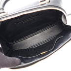 Chanel Shoulder Bag Quilted Top Handle 2-Way Black Leather Chain — view 3