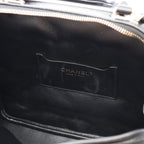 Chanel Shoulder Bag Quilted Top Handle 2-Way Black Leather Chain — view 6